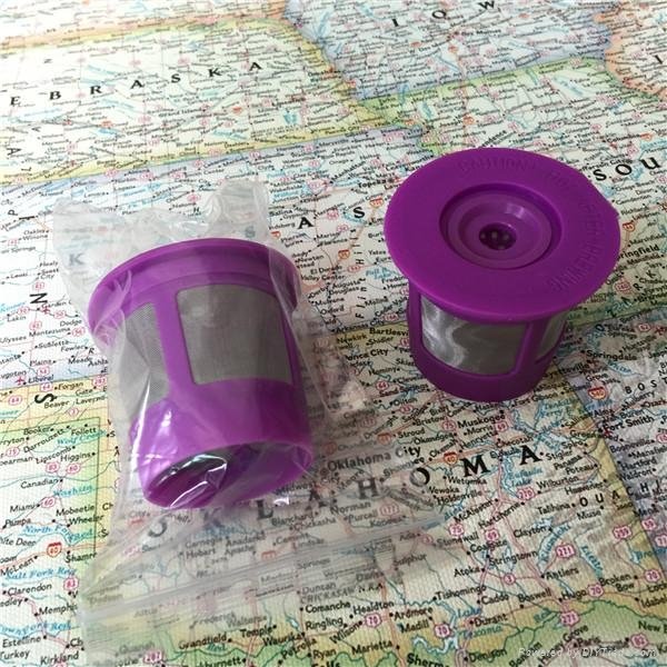  Purple High Quality Plastic Material Reusable Cup Coffee Filter For Keurg 2.0 