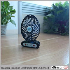 Handfan usb mini portable rechargeable fan with led light