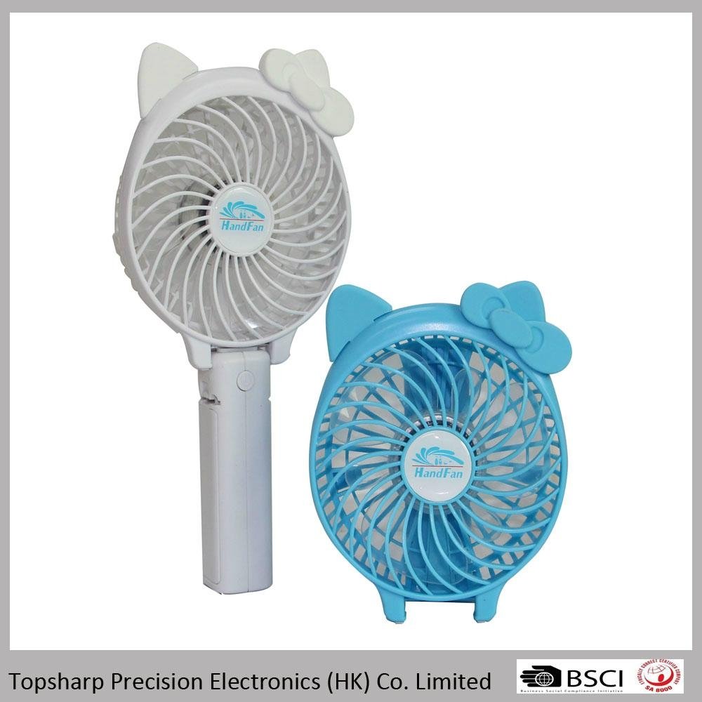 New Invention 3 in 1 foldable 4 inch cartoon usb mini pocket table fan