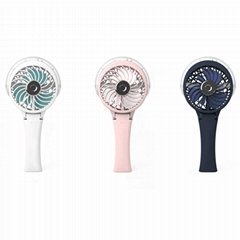 HandFan portable usb lithium battery operated colorful led light water spray fan