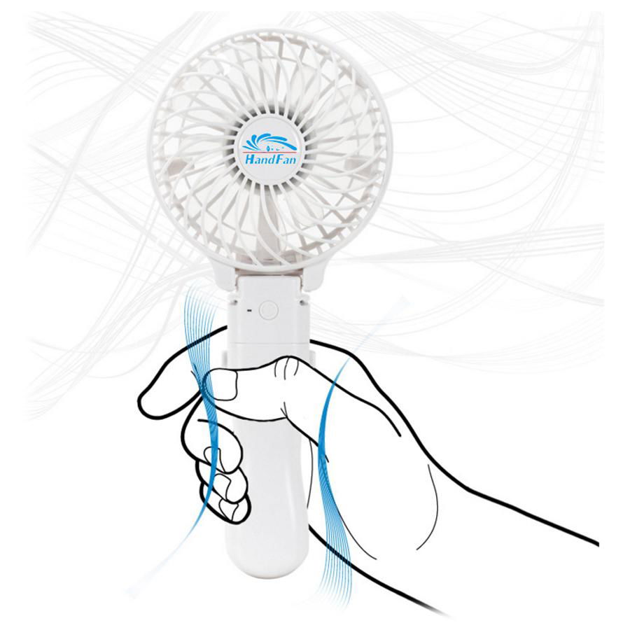 手风 手持usb移动电源充电彩灯小风扇 5
