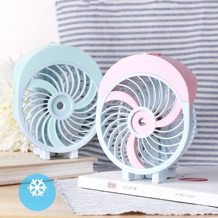 HandFan student outdoor mini charge mist water spray electric fans 4