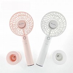 Mini handy outdoor table power bank charge fan