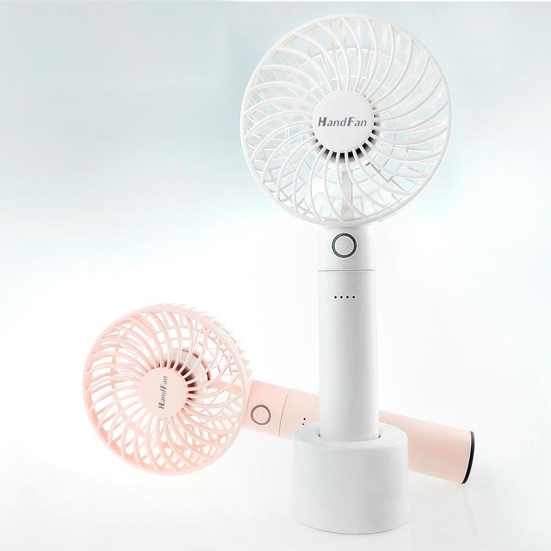 Mini handy outdoor table power bank charge fan 3