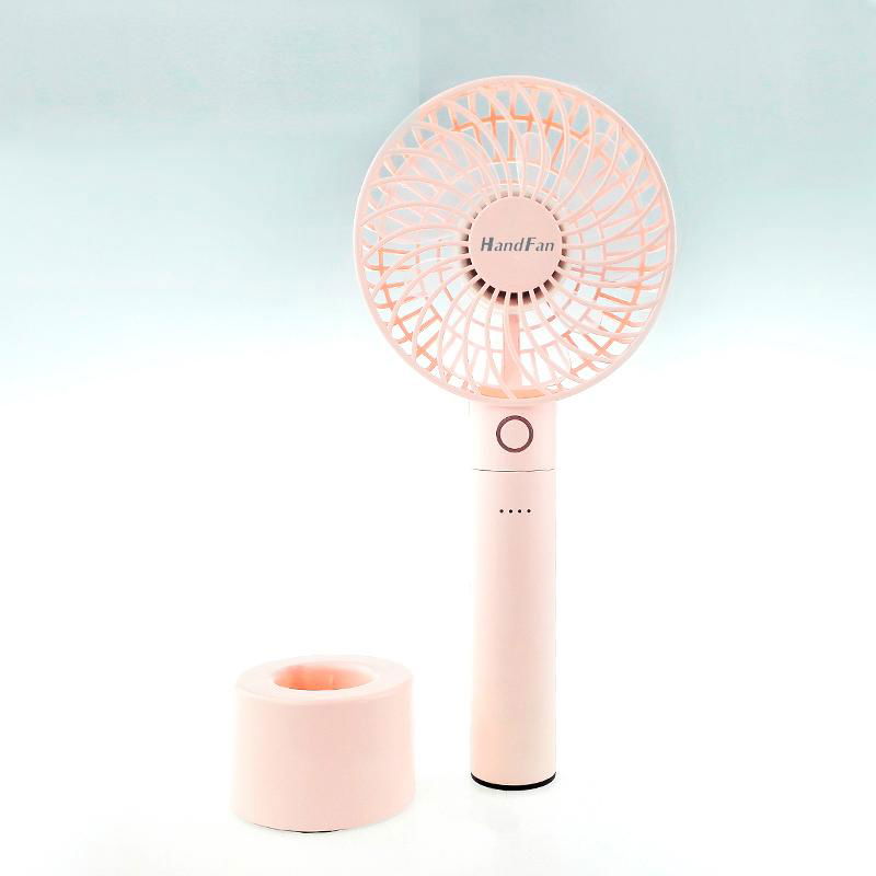 Mini handy outdoor table power bank charge fan 4