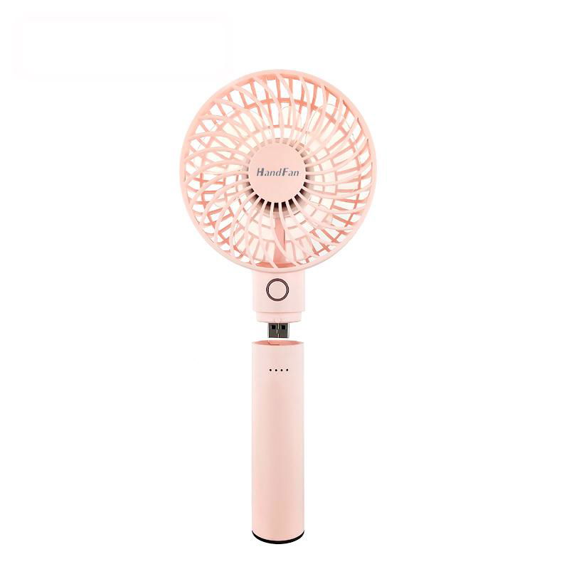 Mini handy outdoor table power bank charge fan 2