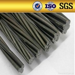 High carbon prestressed concrete strand 7 wires used to pre-cast structures