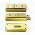 Excellent design gold bar shape usb flash drive 1