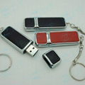 Fashion design leather usb flash drive 1