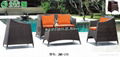 The cane makes up the sofa Outdoor leisure furniture 4
