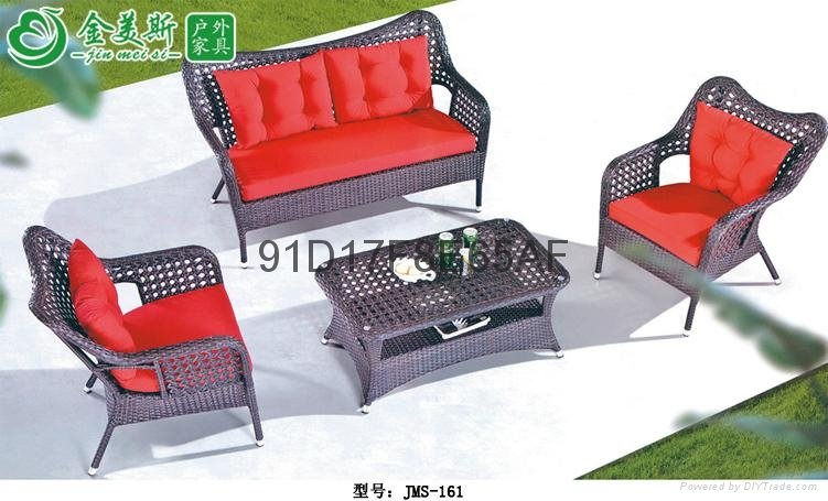 Pure hand-made woven outdoor garden hotel imitation rattan cane weaves the sofa
