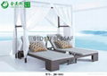 2015 outdoor rattan lying bed direct selling 1