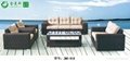 2015 rattan furniture products Woven rattan sofa 2