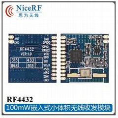 RF4432 嵌入式遠距離無線模塊 100mW