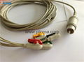 one piece M&B ECG cable 6 pin 5 leads clip used for CD2000 3