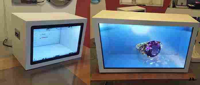 LED液晶透明屏 内部展示透明显示屏 橱窗显示器