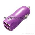 Hot selling of Dual USB car charger 3
