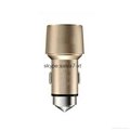 2015 Hot Sale Stainless Steel Car Charger for Car Safety Use 3
