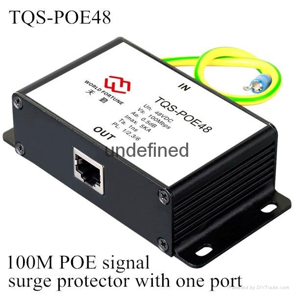 100M POE signal surge protector with one port