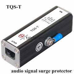 Audio signal surge protector