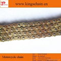 Copper plated gold 428H motorcycle chain 