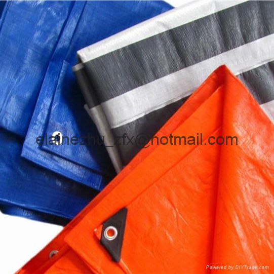 best price 150gsm orange color roofing cover tarpaulin 4