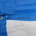 blue and white color pe tarpaulin with