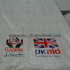 elastic tarp with printed design