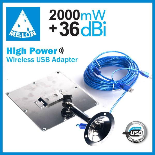 Outdoor WiFi antenna 36dbi High Power 2000mW 3