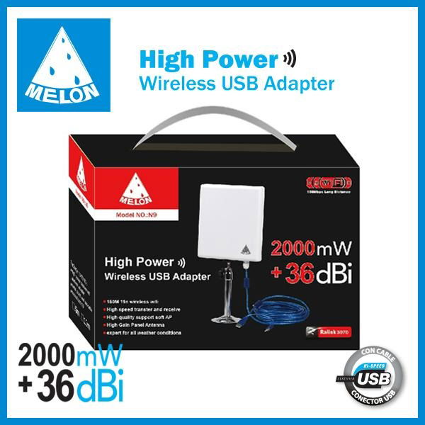 36dbi wifi adapter 10m usb cable 5