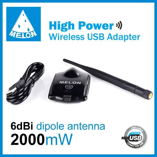 2000mW 6dbi antenna RT3070 wireless usb adapter 5