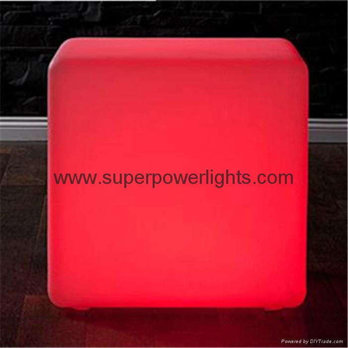 PE LED Cube Chair lighting