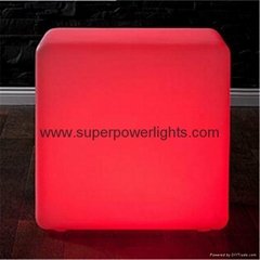 PE LED Cube Chair lighting