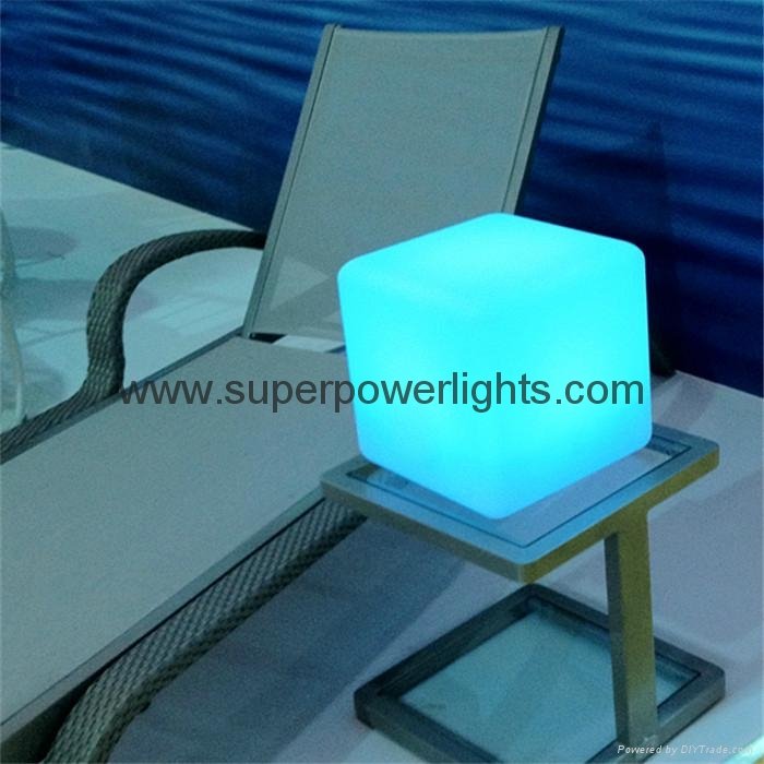 light up square LED Chair