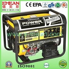 2kw-6kw Electric Gasoline Power Generator with CE, ISO9001