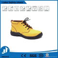 stylish yellow protective steel toecap safe leather shoes 2