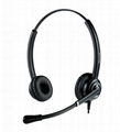 Noise cancelling telephone headset call