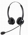 Binaural Telephone Headset Call Center