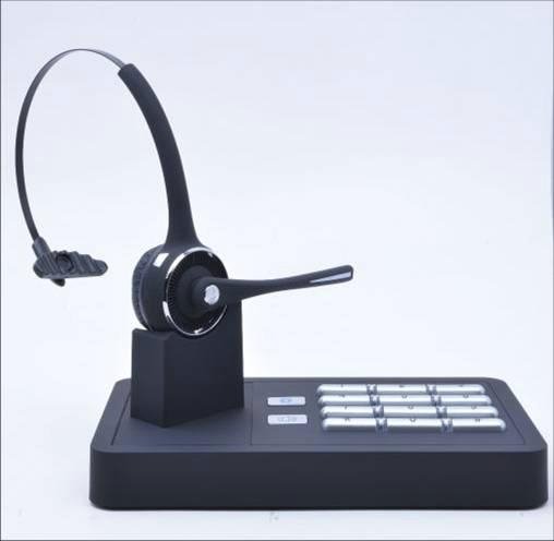 Wireless Headset Bluetooth telephone headset with dialer box