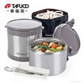 stainless steel Vacuum insulated lunch box heat insulation thermal tiffin carrie