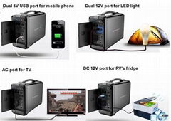 Home System in Portable Solar Generator 