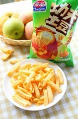 China OEM hollow strip potato french fries chips snack