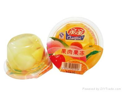 160g organic jelly halal assorted real fruit cup jelly