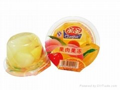 160g organic jelly halal assorted real fruit cup jelly