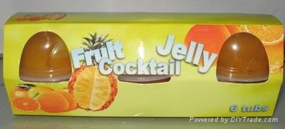 480g nutritious assorted mini cocktail fruit jello jelly for UK