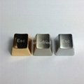 Metallic keycaps for mechanical keyboard
