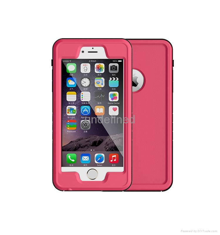 A variety of color Waterproof Case with Touch ID for Apple iPhone 6/6s plus 4