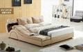 Popular Fabric Bed With Side Leisure Chaise  1