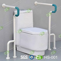 Nylon round handicap toilet grab bars for disabled for promotion 