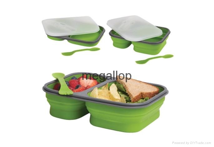 Large Silicone Collapsible Lunch Box